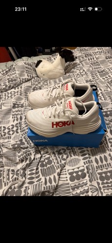 Hoka worn once white - hoka, uk